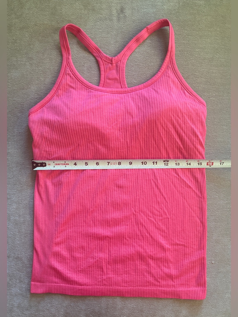 Lululemon Pink Ribbed Racerback Tank Top - Picture 6 of 6